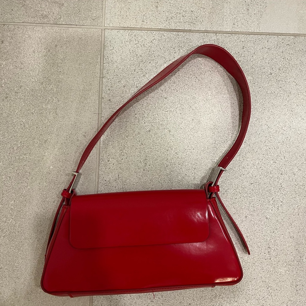 Zara Vibrant Red Shoulder Bag